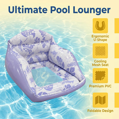 🏊💺U alakú felfújható matrac – stílusos pihenés, felnőtteknek és gyerekeknek egyaránt ideális, könnyen tárolható ⚡