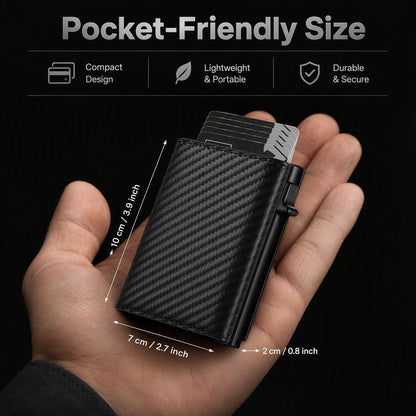 Pop-up usnjena denarnica z RFID zaščito | WALTSAFE