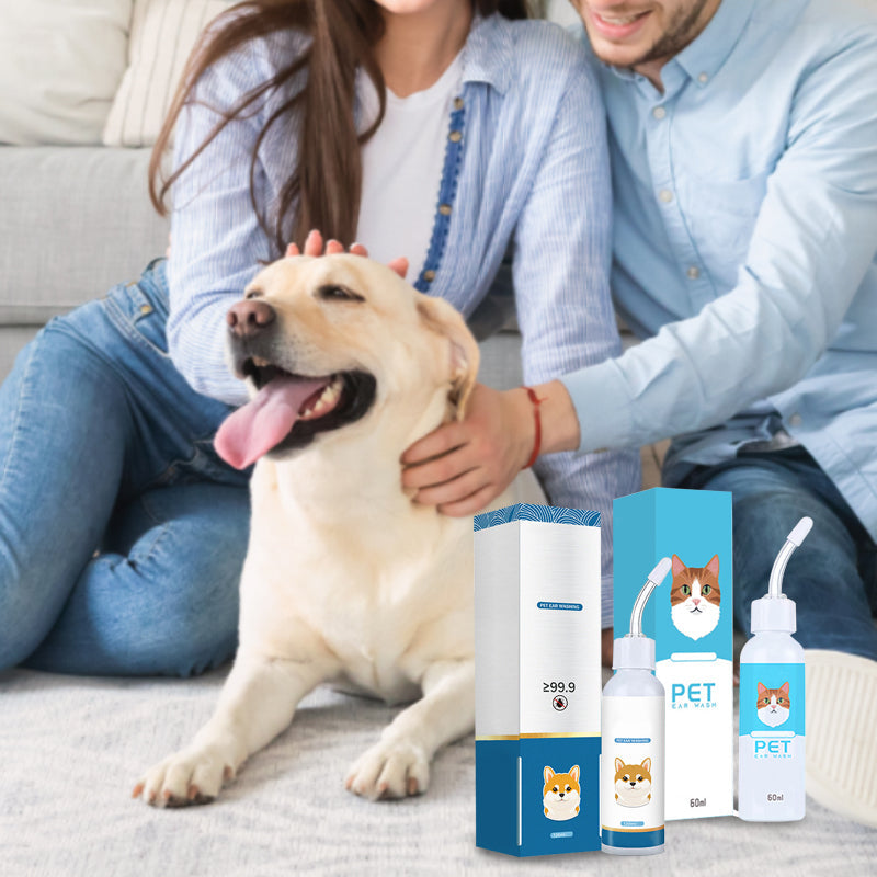 🔥50% Kedvezmény🏷️🐕🐱 Védd meg a szőrös barátod fülét! Kisállat fültisztító folyadék – 🌿növényi kivonatok, 🧪tudományos formula, 👂ergonómikus szilikoncsúcs