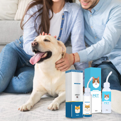 🔥50% Kedvezmény🏷️🐕🐱 Védd meg a szőrös barátod fülét! Kisállat fültisztító folyadék – 🌿növényi kivonatok, 🧪tudományos formula, 👂ergonómikus szilikoncsúcs