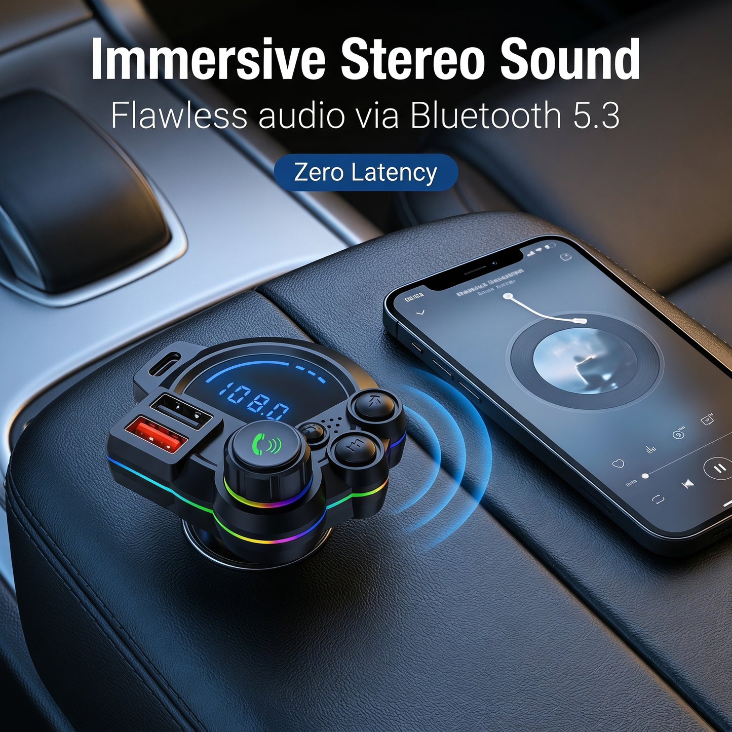 Bluetooth FM oddajnik za avto