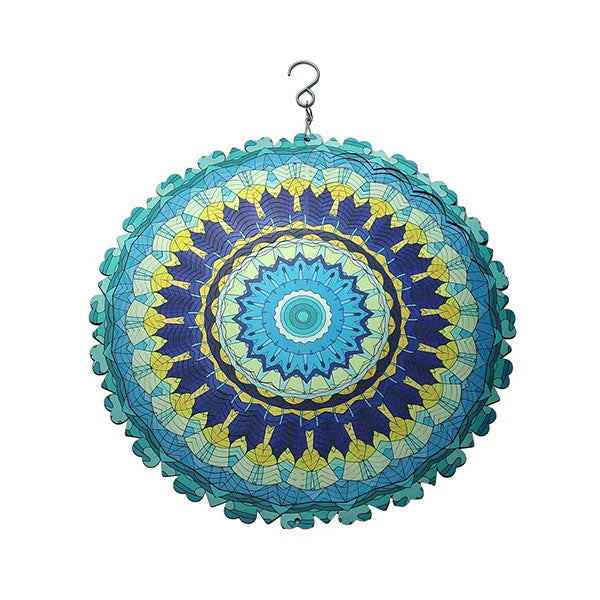 🔥50% Kedvezmény🎨Több színben kapható🌈🌬️ 3D színes szél mandala, 🍃 rozsdamentes acél, 🌸 kültéri-beltéri fali dekor – szellőre életre kel