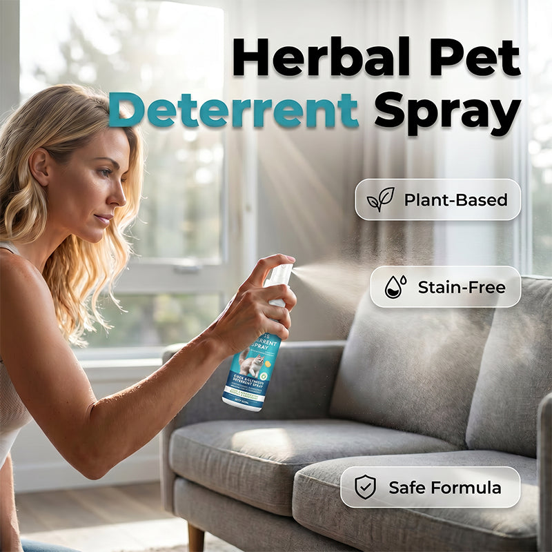 🔥50% Kedvezmény🏷️Vásárolj egyet, kapsz egyet ingyen🎁🐈 Gyógynövényes, 🌿 biztonságos állatriasztó spray – 🛡️ megóvja a bútorokat a karmolástól és a vizeletnyomoktól