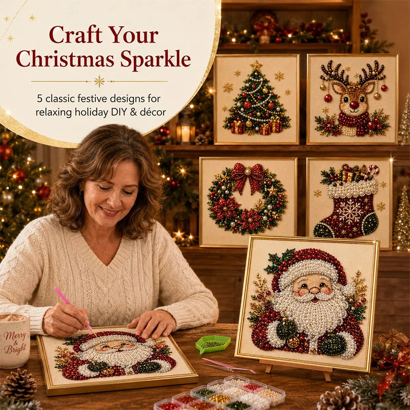 Božični DIY komplet za biserno sliko | XMASART
