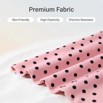 🔥50% Kedvezmény🏷️👙 Retro pöttyös bikini szett, 🎀 oldalt kötős alsóval, 🌊 háromrészes kivitelben – strandra és medencéhez