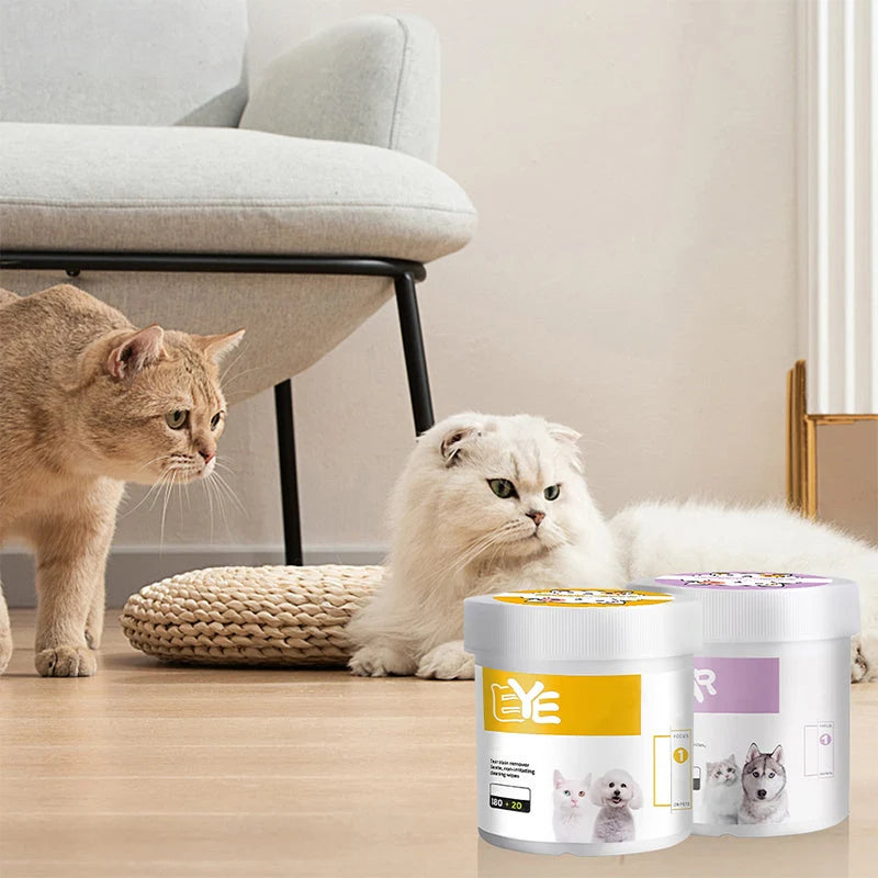 Vlažne krpice za oči in ušesa hišnih ljubljenčkov | PETCLEAR