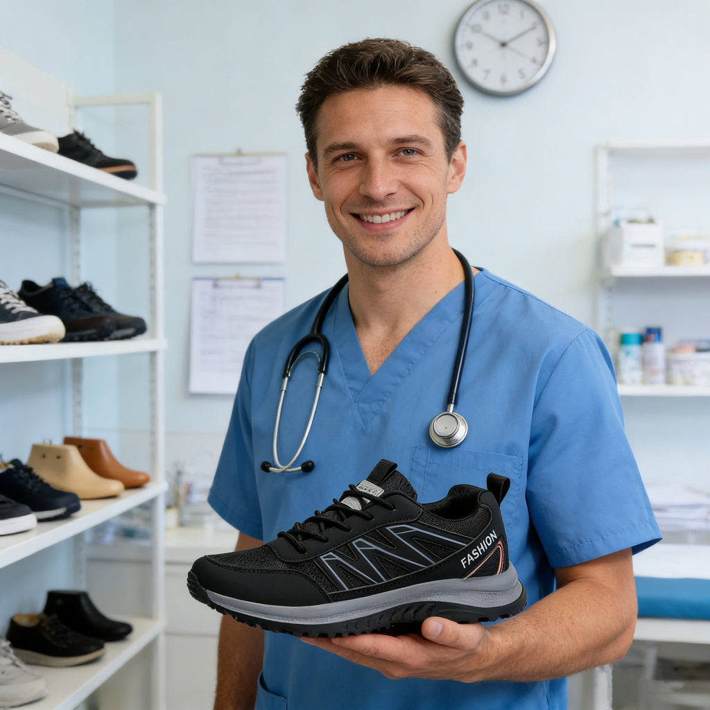 Plaxoo® |  Calzini omaggio del valore di 20 €! | Scarpe sportive ortopediche unisex 👞 Supporto ergonomico dell'arco plantare, suola antiscivolo, estremamente comode da indossare!