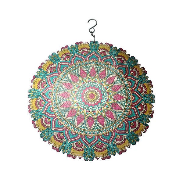 🔥50% Kedvezmény🎨Több színben kapható🌈🌬️ 3D színes szél mandala, 🍃 rozsdamentes acél, 🌸 kültéri-beltéri fali dekor – szellőre életre kel