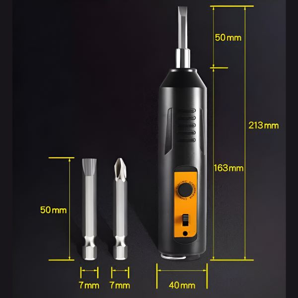 Mini električni vijačnik – 12 bitov, 1 ura polnjenja prek USB | SCREWZI 1+1 BREZPLAČNO