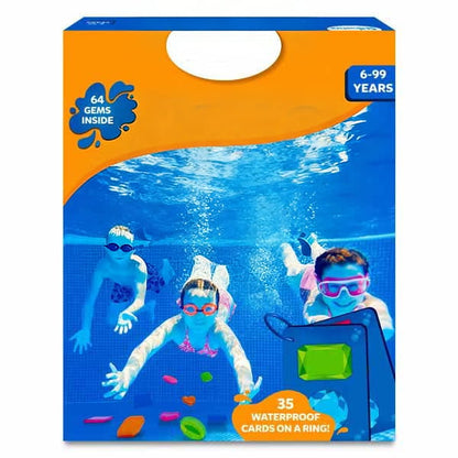 “1+1 ingyen 🎁✨” 🏊‍♂️💎 Víz alatti kalandjáték! SkillSprout búvár gyémántkereső – 🧠memória + sebesség, 💦medencéhez, 🎁64 színes drágakő