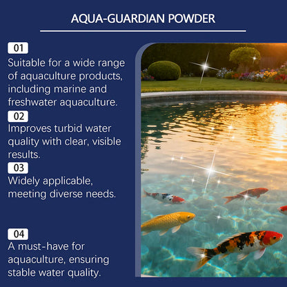 🔥 50% Kedvezmény 🔥 Kettőt vásárolva egyet ingyen kapsz 🎁🐠 Tenyérnyi, 💧 kristálytiszta akvárium, 🔋 gyors hatású víztisztító por – Aqua Guardian Pro Formula