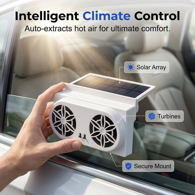 ⏰ Korlátozott ideig érvényes ajánlat 🎁☀️ Napenergiával működő autóventilátor – 🚗 három ventilátorral, 🔋 akkumulátor-kímélő technológiával – hűvös utazás minden napsütéses napon