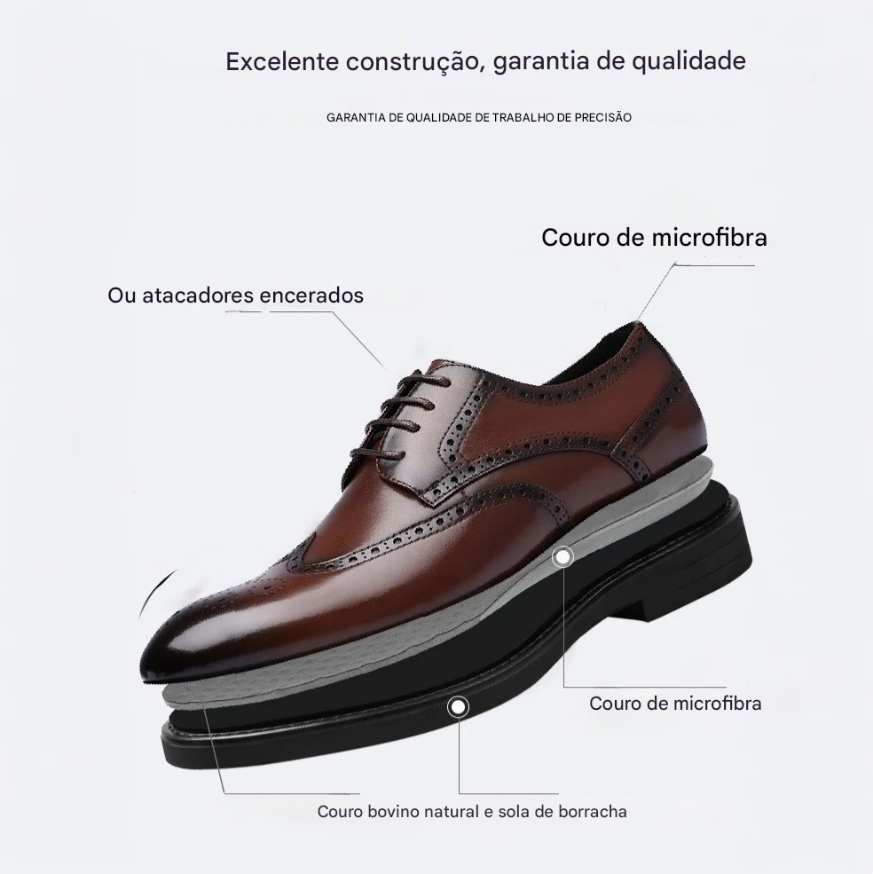 🎁Hoje com 50% de desconto✅Sapatos em pele de alta qualidade - Alivia as dores nas articulações 👞 Caminhada confortável