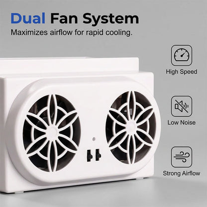 ⏰ Korlátozott ideig érvényes ajánlat 🎁☀️ Napenergiával működő autóventilátor – 🚗 három ventilátorral, 🔋 akkumulátor-kímélő technológiával – hűvös utazás minden napsütéses napon