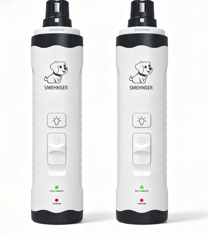 "1+1 brezplačno 🎁✨" 🐾 Brusilnik za nohte hišnih ljubljenčkov – varovalne odprtine 💡 dvojna LED osvetlitev ⚙️ nastavljiva hitrost 🔋 USB polnjenje