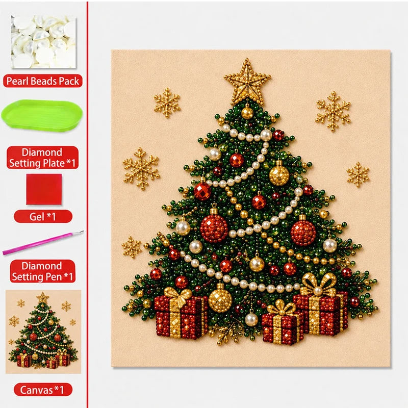 Božični DIY komplet za biserno sliko | XMASART