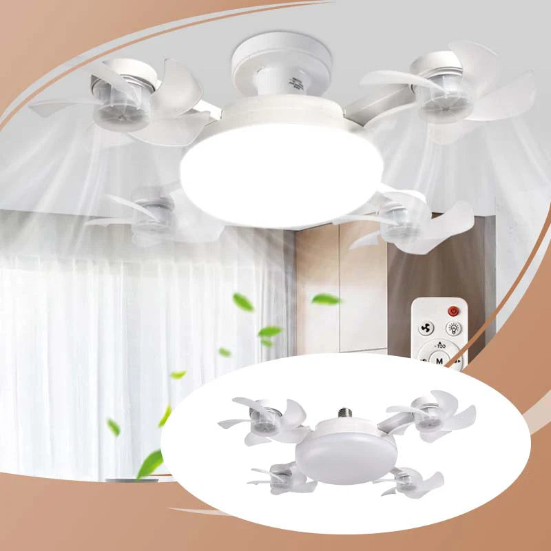 ⏰ Korlátozott ideig érvényes ajánlat 🎁🌀 Mennyezeti ventilátor LED lámpával és távirányítóval – 🏠 modern design, összecsukható lapátok, 3 színhőmérséklet