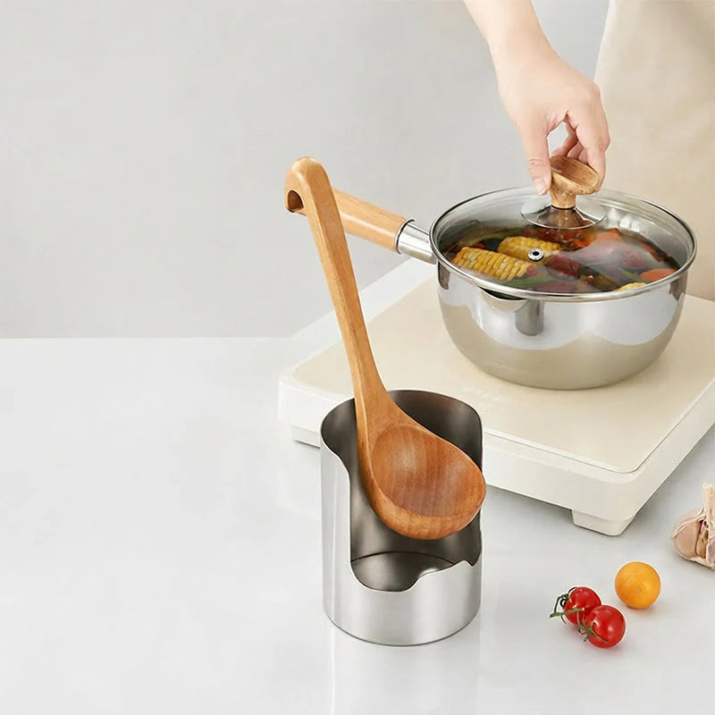🔥50% Kedvezmény📦Kombinált csomag🥄 Többfunkciós, 🧂 vastagított rozsdamentes acél konyhai eszköztartó – 🍳 fedőknek, spatuláknak, vágódeszkáknak