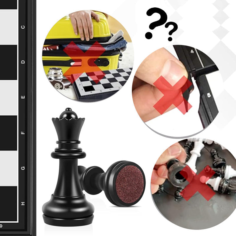 🔥50% popust🏷️♟️ Magnetna šahovska igra – 🧲 magnetne figure, 📦 zložljiva deska, 🎁 odlično darilo