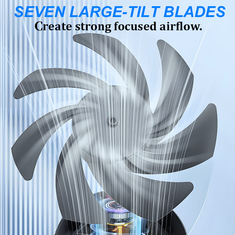 🔥50% Kedvezmény🏷️2026 asztali ventilátor – 🌀 100 állítható sebesség, 💨 erős légáram, 🔇 halk kefe nélküli motor – USB-ről tölthető, LED-kijelzővel