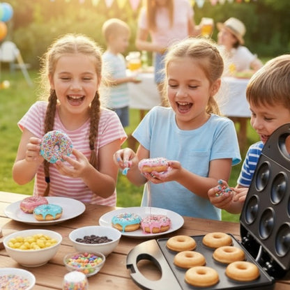 🔥50% Kedvezmény🏷️🍩✨ Hétvégi családi program! DONUTPRO mini fánkgép – ⏱️3 perc alatt kész, 🧽30 mp takarítás, 👨‍👩‍👧‍👦4 éves kortól