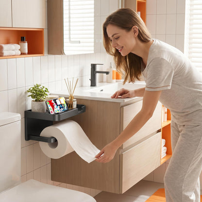 🔥 50% Kedvezmény 🏷️🧻 Megfizethető, luxus kivitelű, falra szerelhető WC-papír tartó (fúrás nélkül) 🚫