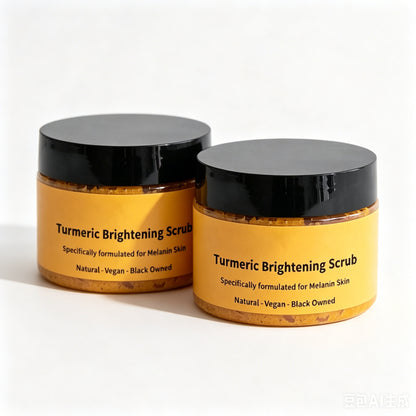 🔥50% Kedvezmény🏷️✨ Természetes kurkuma testradír, 🌊 tengeri sóval, 🌿 jojobaolajjal és E-vitaminnal – arcra és testre