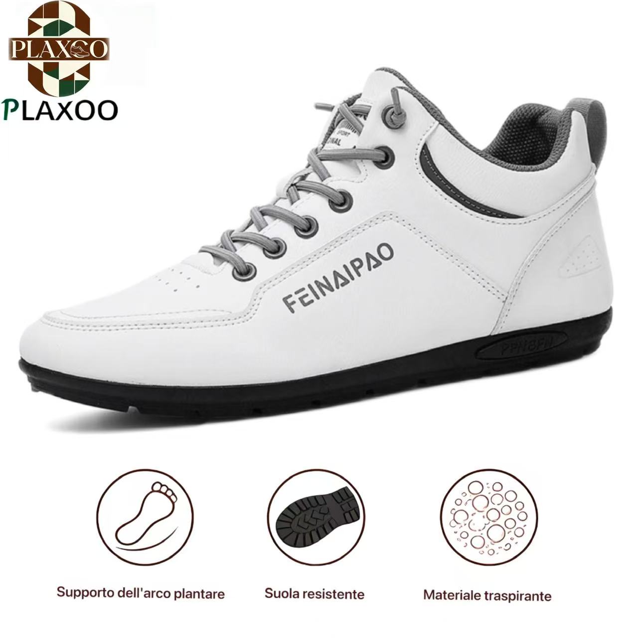 Plaxoo® | Offerta limitata: 50% di sconto!Stivali alti in pelle vera, unisex per uomini e donne!Sono scarpe ortopediche con supporto plantare ergonomico, suola antiscivolo e comodissime da indossare