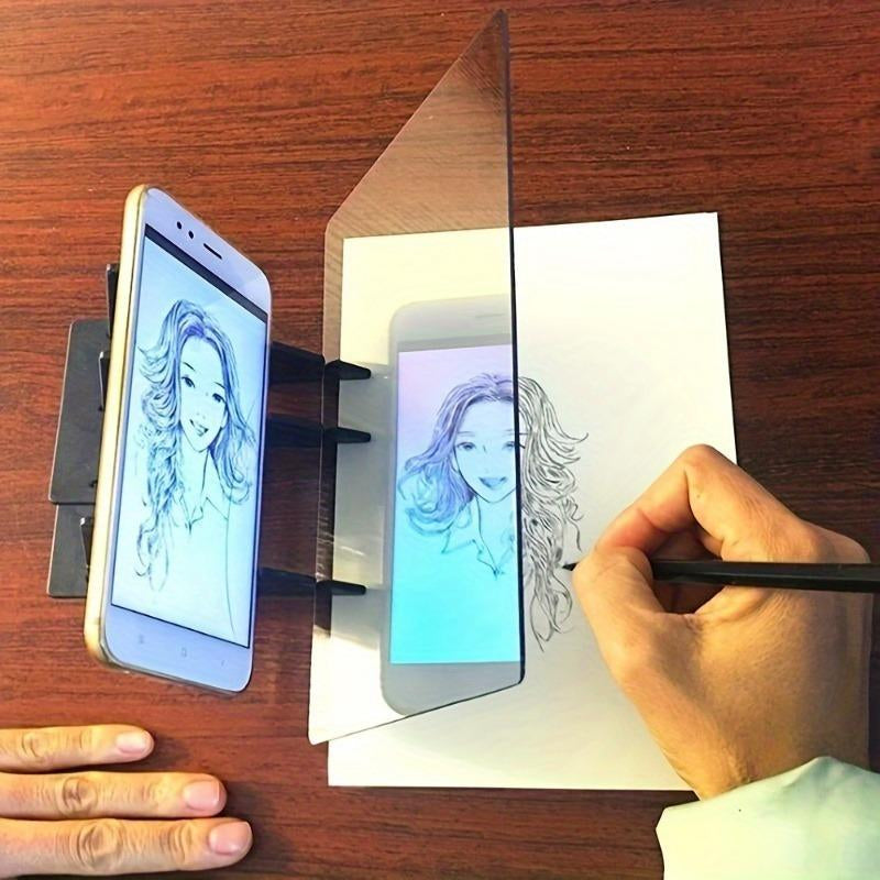 ⏰ Korlátozott ideig érvényes ajánlat 🎁🎨 Optikai rajzoló tábla – telefon és tablet kompatibilis, kezdő művészek számára