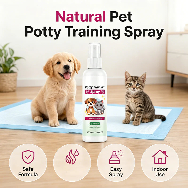 🔥50% Kedvezmény🐕🐱 Tanítsd meg a helyes helyre! Kisállat tisztasági nevelő spray – 🌿természetes feromonok, 🏠benti használatra, 🚫nem mérgező