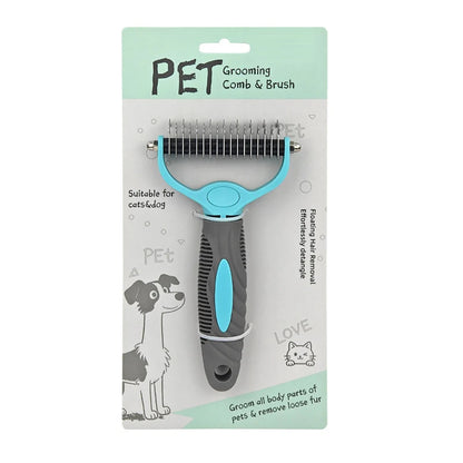 Dvostranski glavnik za pse in mačke | PETBRUSH