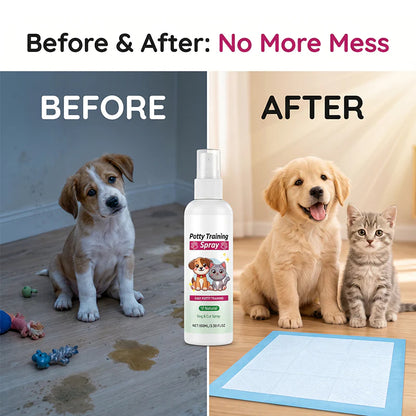 🔥50% Kedvezmény🐕🐱 Tanítsd meg a helyes helyre! Kisállat tisztasági nevelő spray – 🌿természetes feromonok, 🏠benti használatra, 🚫nem mérgező