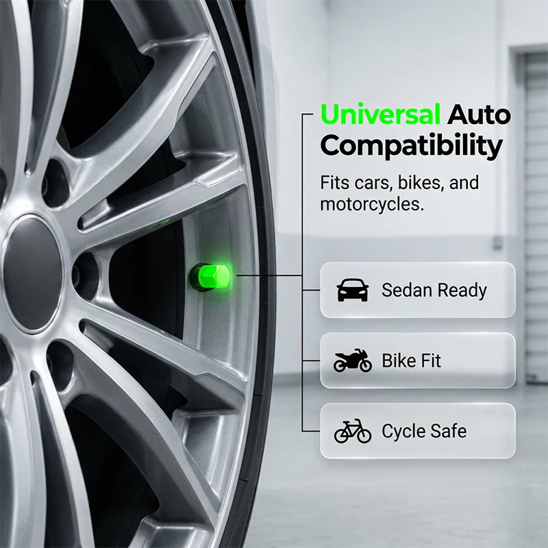 🏍️💡 2026-os új, univerzális, világító kerékszelep-fedél – éjszaka is jól látható 🛠️