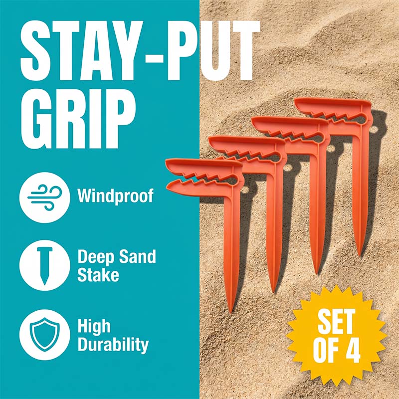 🔥 50% Kedvezmény 🏷️📏 Több méretben kapható 🌊 Szélbiztos strandpaplan csipesz – Homokba és fűbe egyaránt tökéletesen rögzít 🏖️🌬️