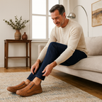 🐂【Ortesi plantare intelligente AI】Pelle di alta qualità + cucita a mano: un must per gli uomini🔴Podologo portatile