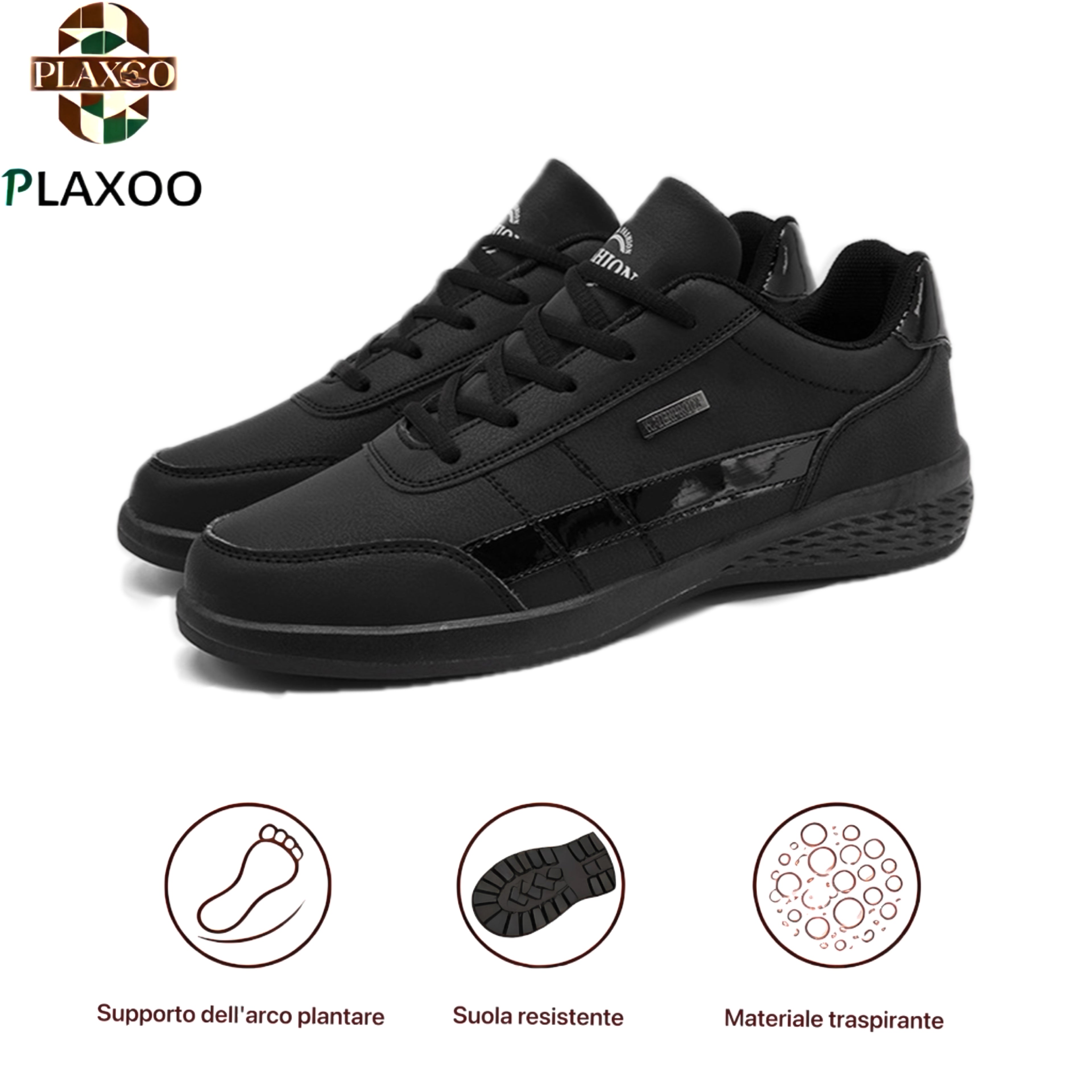 Plaxoo® |  Calzini omaggio del valore di 20 €! | Scarpe ortopediche unisex casual 👞 Supporto ergonomico dell'arco plantare, suola antiscivolo, estremamente comode da indossare!