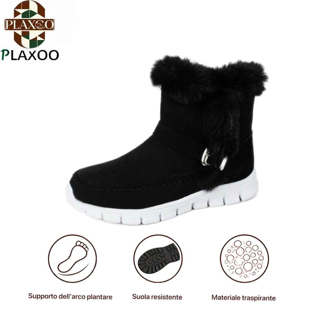 Plaxoo® | Offerta a tempo limitato: 50% di sconto! Stivali unisex sopra il ginocchio in peluche! Queste scarpe ortopediche sono dotate di supporto ergonomico dell'arco plantare e suola antiscivolo per una calzata unica.