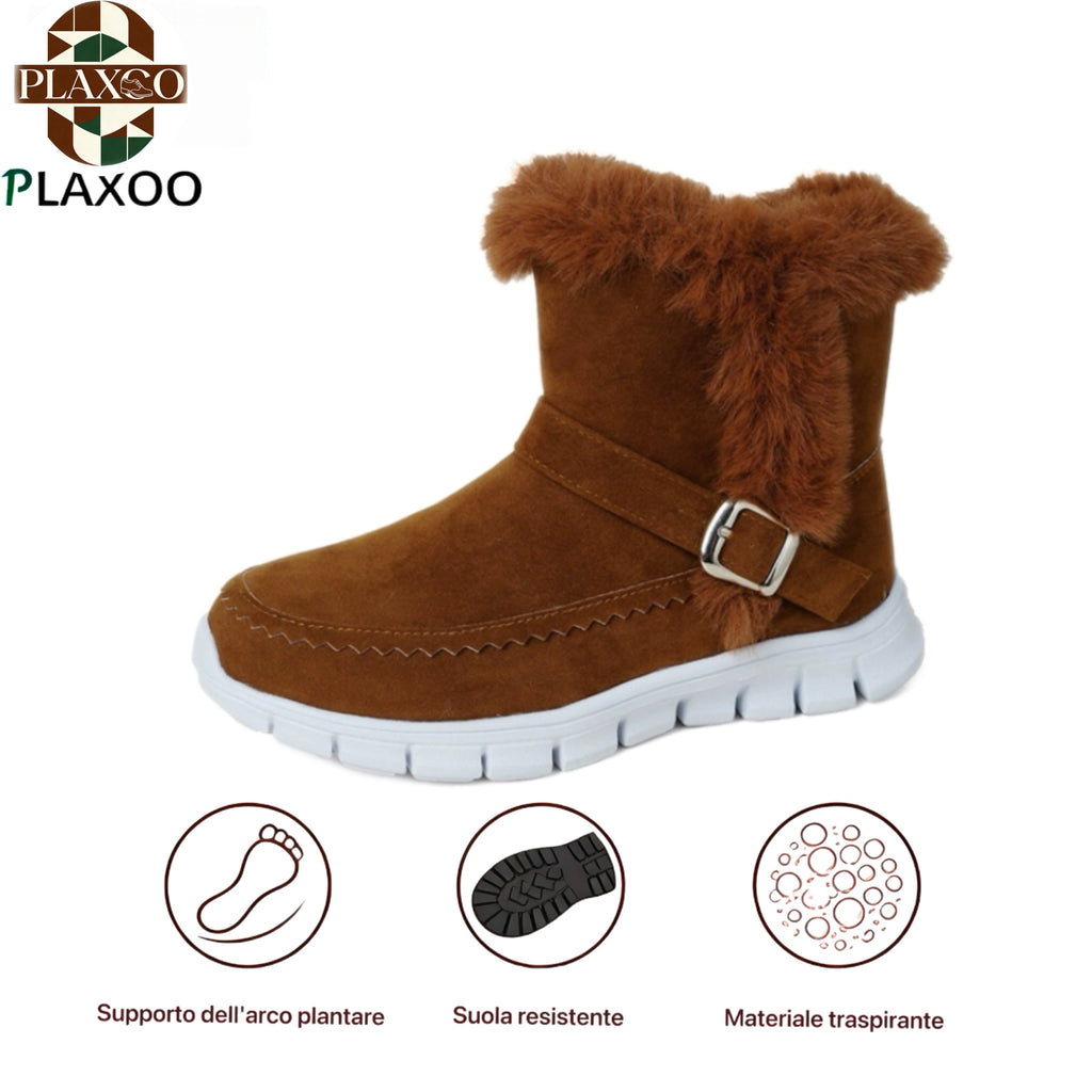 Plaxoo® | Offerta a tempo limitato: 50% di sconto! Stivali unisex sopra il ginocchio in peluche! Queste scarpe ortopediche sono dotate di supporto ergonomico dell'arco plantare e suola antiscivolo per una calzata unica.