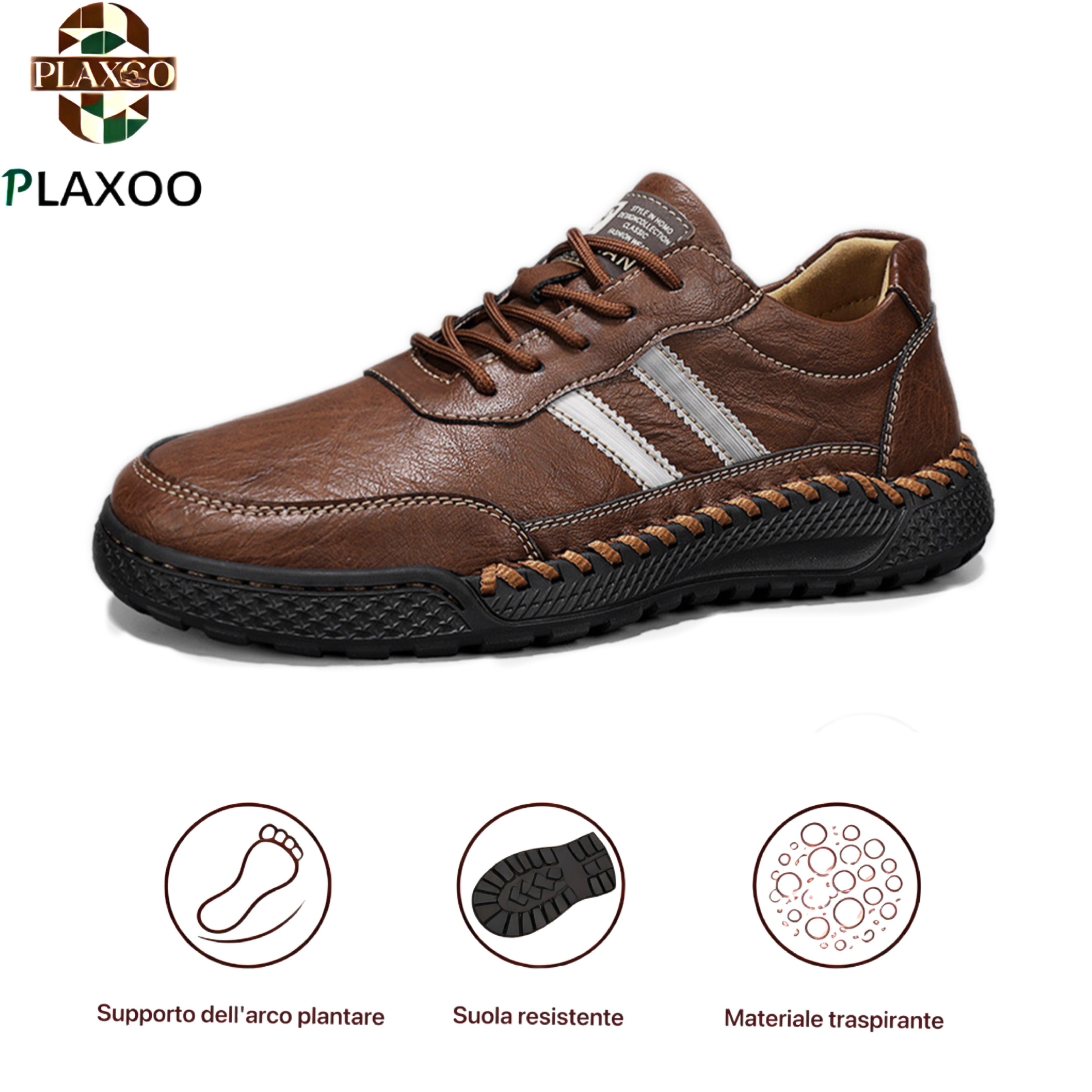 Plaxoo® |  Calzini omaggio del valore di 20 €! | Scarpe ortopediche unisex casual 👞 Supporto ergonomico dell'arco plantare, suola antiscivolo, estremamente comode da indossare!