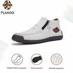 Plaxoo® |  Calzini omaggio del valore di 20 €! | Scarpe ortopediche unisex in pelle 👞 Supporto plantare ergonomico, suola antiscivolo, estremamente comode da indossare!