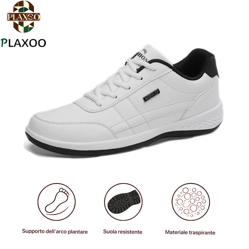Plaxoo® |  Calzini omaggio del valore di 20 €! | Scarpe ortopediche unisex casual 👞 Supporto ergonomico dell'arco plantare, suola antiscivolo, estremamente comode da indossare!