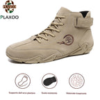 Plaxoo® | Offerta limitata: 50% di sconto!Stivali alti in pelle vera, unisex per uomini e donne!Sono scarpe ortopediche con supporto plantare ergonomico, suola antiscivolo e comodissime da indossare!