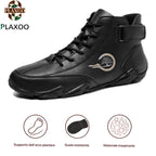 Plaxoo® | Offerta limitata: 50% di sconto!Stivali alti in pelle vera, unisex per uomini e donne!Sono scarpe ortopediche con supporto plantare ergonomico, suola antiscivolo e comodissime da indossare!