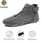 Plaxoo® | Offerta limitata: 50% di sconto!Stivali alti in pelle vera, unisex per uomini e donne!Sono scarpe ortopediche con supporto plantare ergonomico, suola antiscivolo e comodissime da indossare!