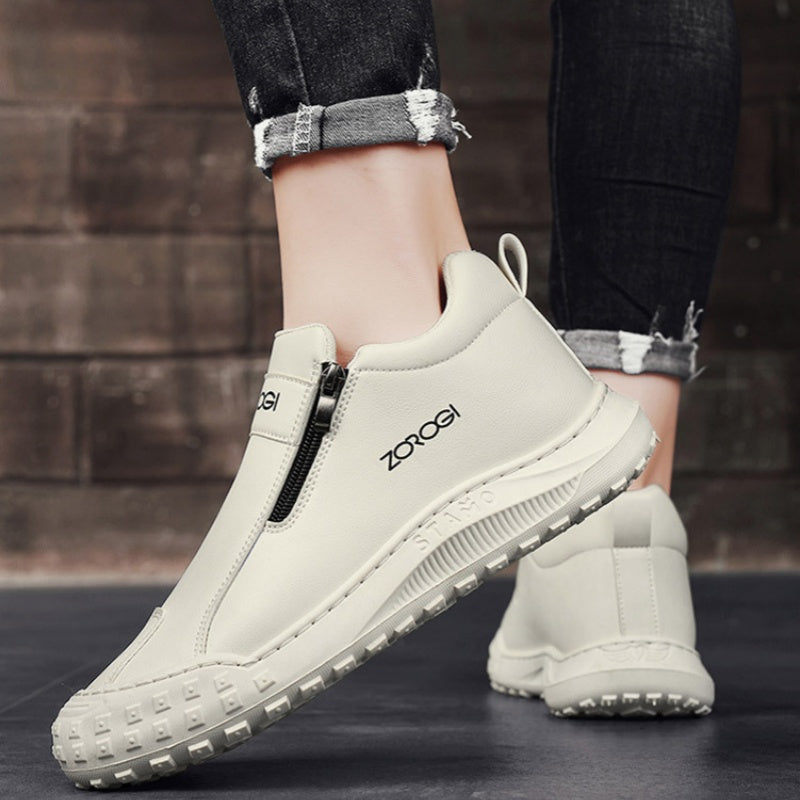 🐂【Ortesi plantare intelligente AI】Pelle di alta qualità + cucita a mano: un must per gli uomini🔴Podologo portatile