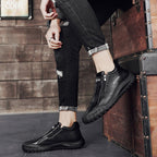 🐂【Ortesi plantare intelligente AI】Pelle di alta qualità + cucita a mano: un must per gli uomini🔴Podologo portatile