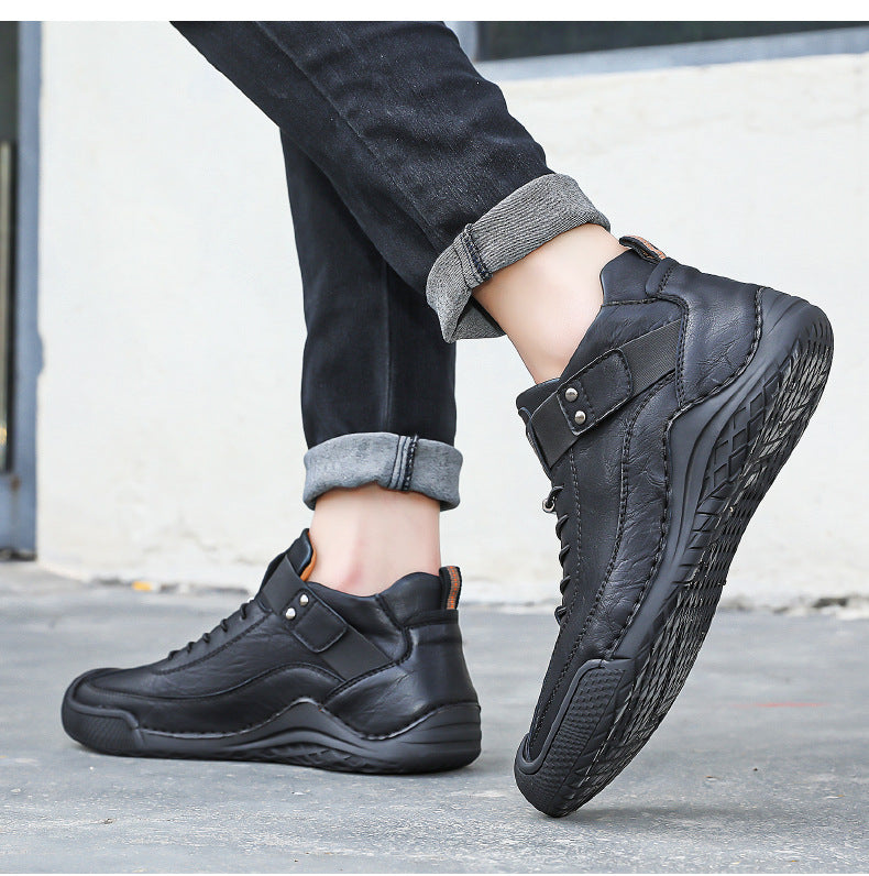 Plaxoo® | Offerta limitata: 50% di sconto!Stivali alti in pelle vera, unisex per uomini e donne!Sono scarpe ortopediche con supporto plantare ergonomico, suola antiscivolo e comodissime da indossare!