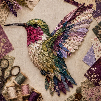 Komplet za 3D ptico patchwork tehniko | BIRDKIT