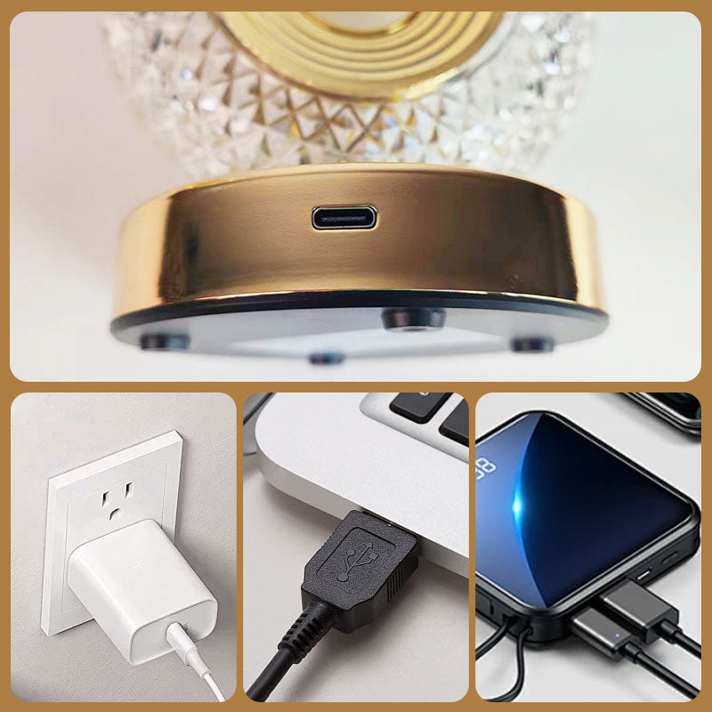 "1+1 brezplačno 🎁✨"   ✨ Kristalna LED-nočna lučka – 🎄 božični sijaj, 🕯️ 3 načini svetlobe, 🔋 polnilna – LUXGLOW