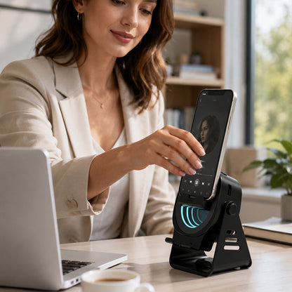🔥50% Kedvezmény🏷️🎨Több színben kapható📱 Indukciós hangszórós telefonállvány – 🔊 360°-os surround hangzással, 🎵 Bluetooth nélkül is működik